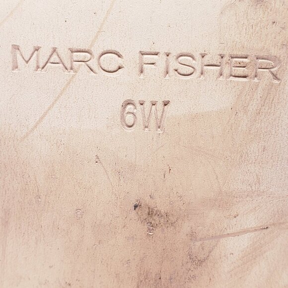 Marc Fisher Boots Escape Tall Over The Knee Tan Suede Wide Calf Size 6W Wide - Picture 10 of 10